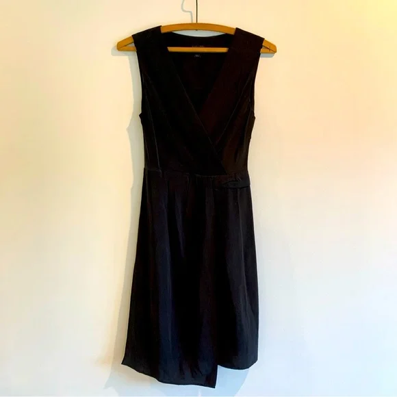 All Saints Black Silk Dress size 0 - Picture 2 of 9